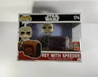 Funko Pop Star Wars #174 Rey with Speeder 2017 Galactic Convention Ex DAMAGED