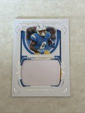 2025 National Treasures Framed Fabric #PF-OHN Omarion Hampton /49