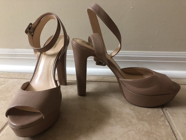 Jessica Simpson Beige High Heels/ With Ankle Strap / Shoes Size 10M | eBay