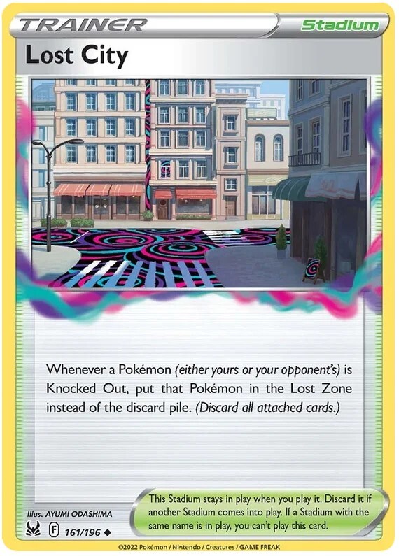 Lost City Pokemon TCG Trainer Card 161/196