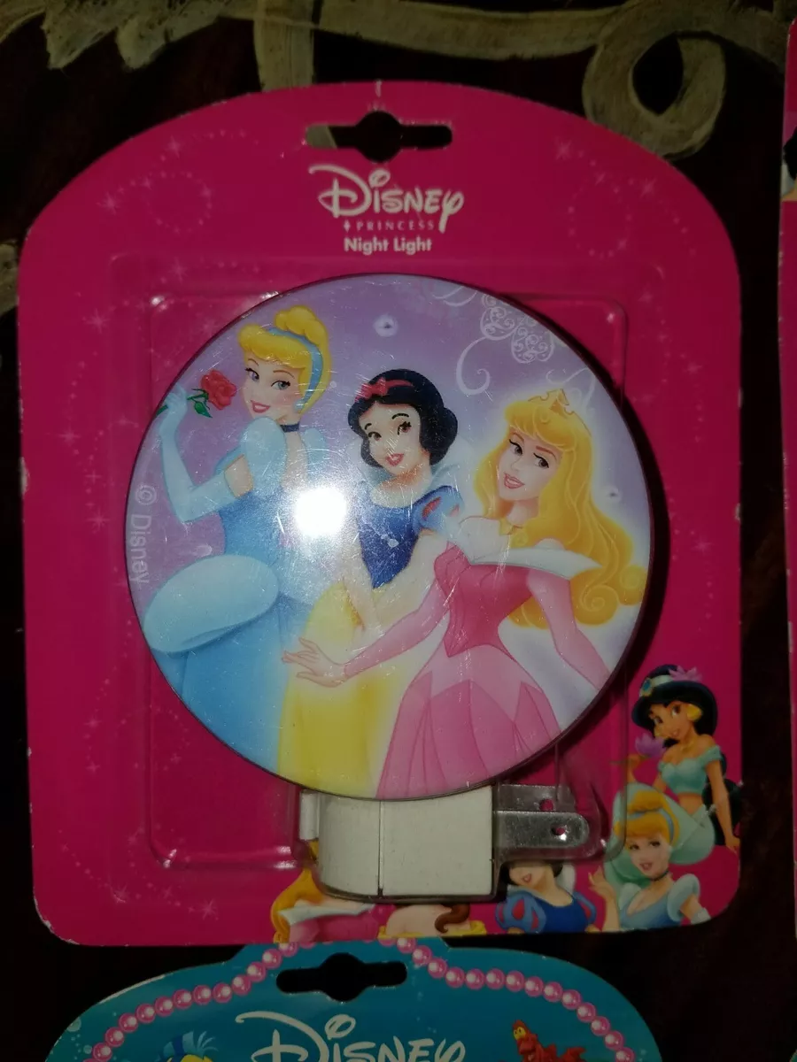 Disney Princess Night Light Plug in Cinderella Snow White Little Mermaid 5 ea