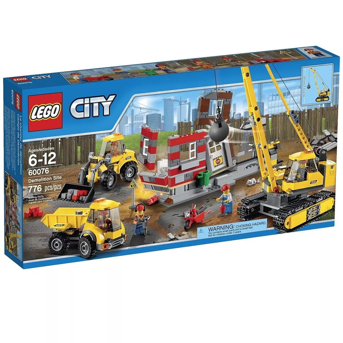 LEGO® City Construction Trucks and Wrecking Ball Crane – AG LEGO