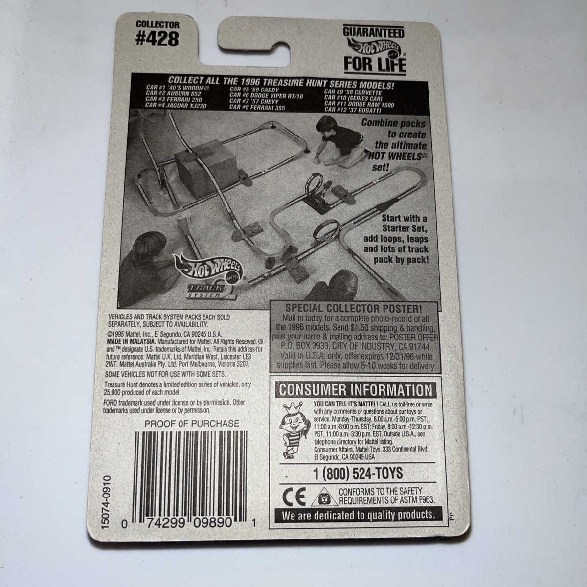 Hot Wheels 1995 Serie di modelli Tubi di alimentazione n. 9 di 12 auto 349 NUOVO - Italia Hot Wheels 1995 Serie di modelli Tubi di alimentazione n. 9 di 12 auto 349 NUOVO - Italia