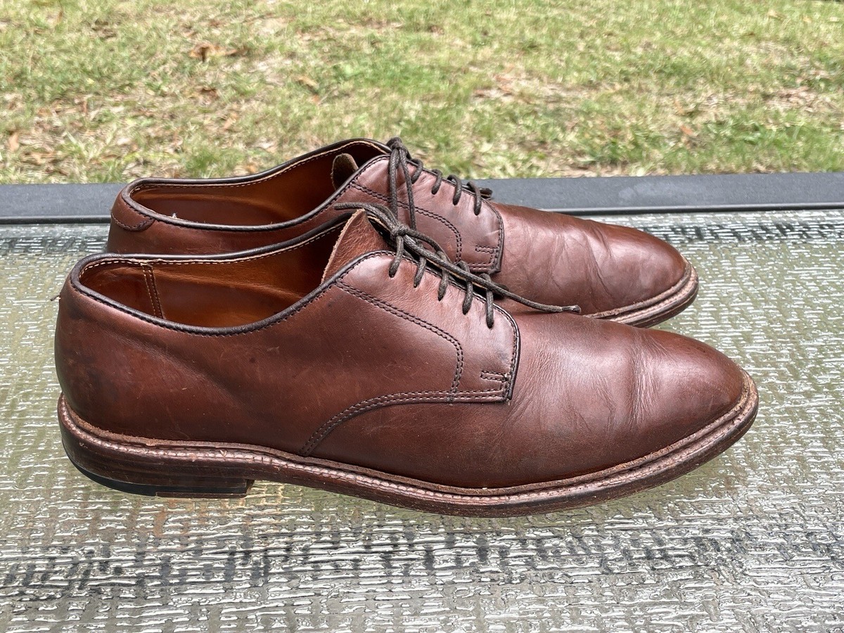 Alden Mens 10 B/D Brown Chromexcel Blucher Barrie Last Shoe Alden Mens 10 B/D Brown Chromexcel Blucher Barrie Last Shoe