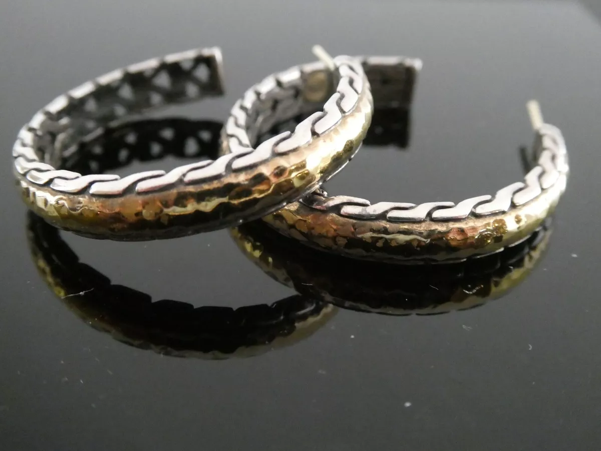 John hardy sterling online silver hoop earrings