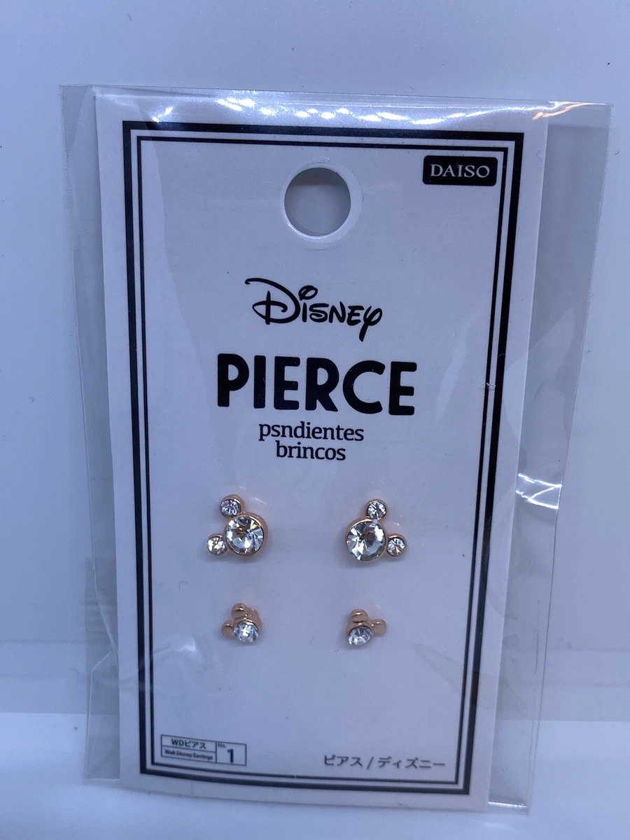 *Brand New* Disney Daiso Mickey Mouse Pierced Earrings Set