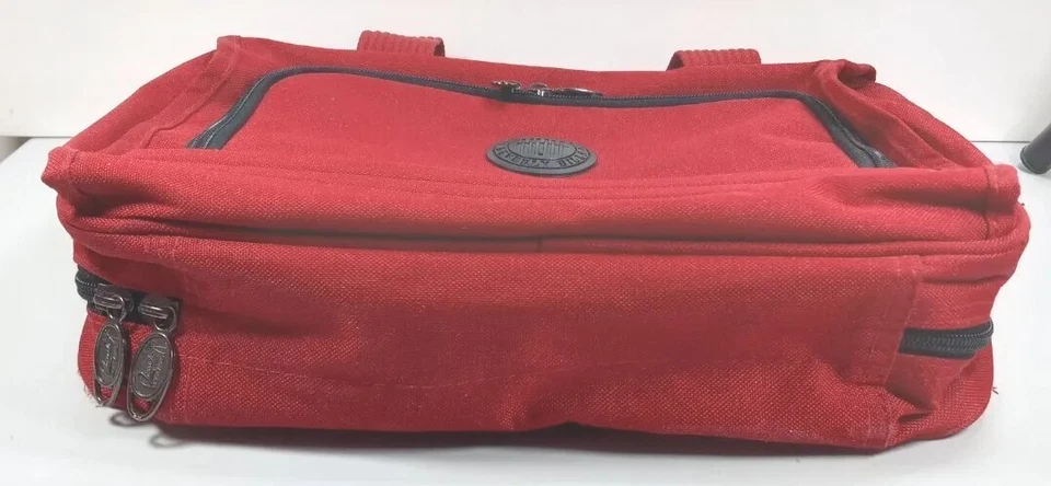 Ricardo of Beverly Hills Travel Toiletries Hanging Bag Red Renegades - Image 2 of 4
