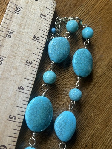 Joan Rivers Classics Collection Necklace Fashion Jewelry Turquoise Stone - Picture 4 of 10