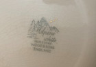 AVON BY WOOD & SONS BURSLEM ENGLAND ALPINE WHITE IRONSTONE PLATE! — photo 4