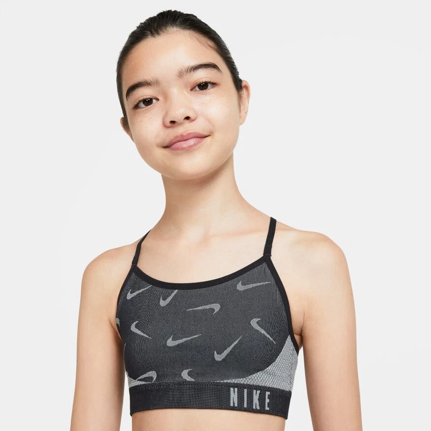 Nike Girl's Indy Seemless Sports Bra - Age 14 (XL) - New ~ CU8230 010