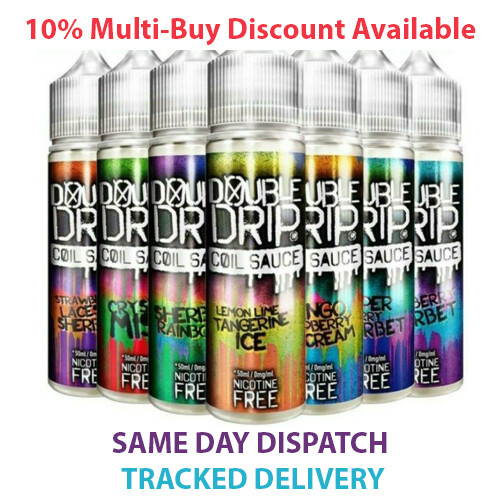 Vapouriz Double Drip E Liquid Vape Juice Subohm 80/20 VG/PG Short Fill