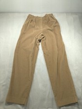 Vintage Pendleton Pants Womens 14 Brown Corduroy Slacks Loose Pleated