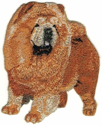 3.5'' Standing Full Body Chow Chow Dog Breed Embroidery Patch