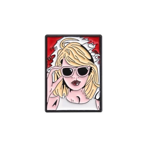 Taylor Swift Pop Art Emaille Pin Musik Ikone Anstecknadel Rucksack Deko - Bild 2 von 3