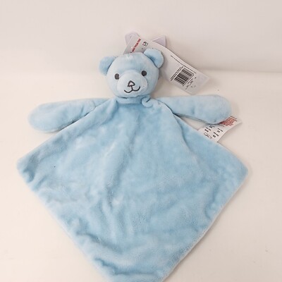 Tesco F+F Blue Bear Security Blanket Comforter Soother Baby New