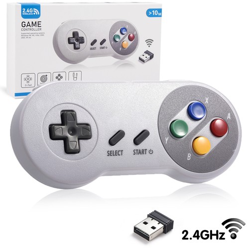 Mando a distancia inalámbrico Gamepad para juegos SNES NES y PC Raspberry Pi paquete de 2 - Imagen 2 de 8