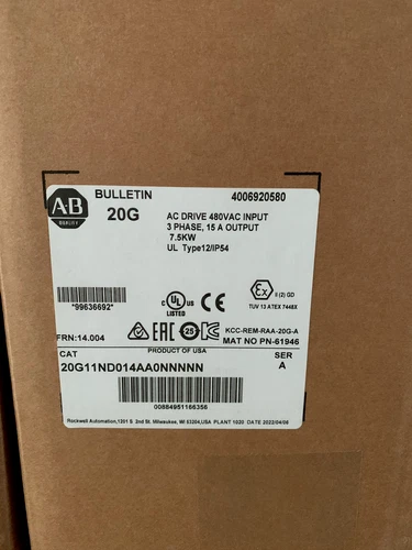 NEW Allen Bradley 20G11ND014AA0NNNNN PowerFlex 755 AC Drive 20G11ND014AA0NNNNN