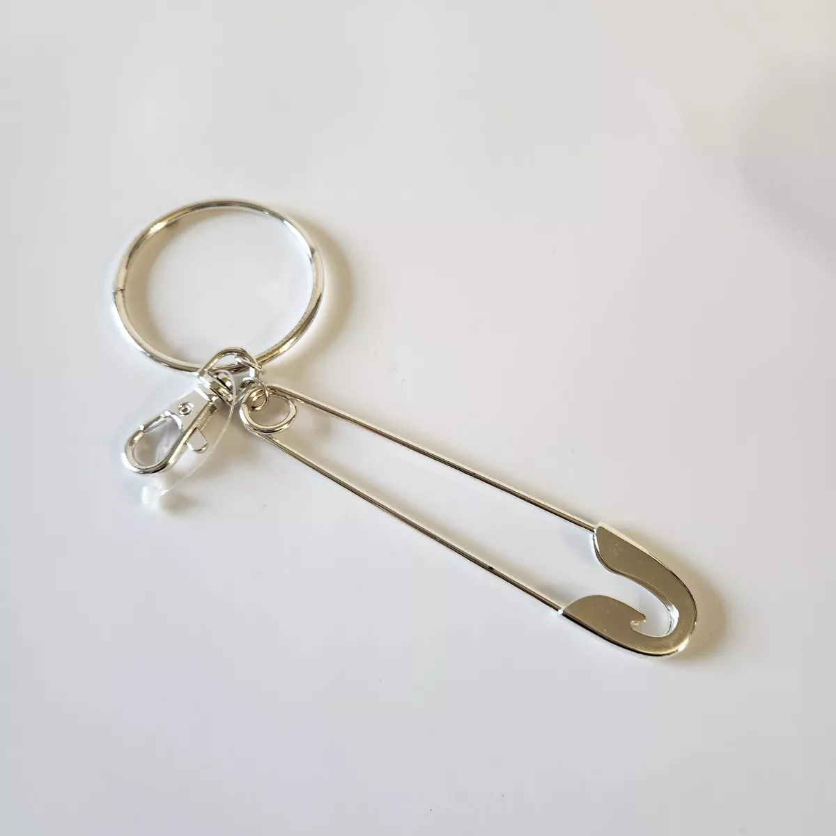 Big safety pin keychain clearance