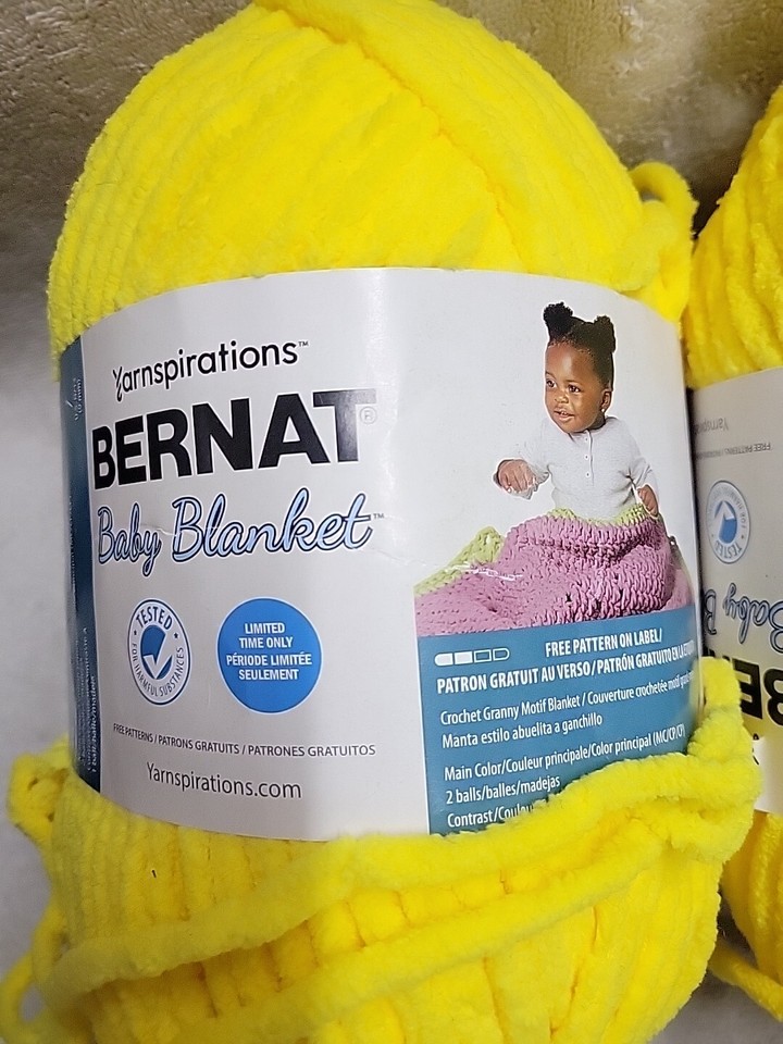 Bernat Baby Blanket Yarn 210.5oz/220 Yds Skein Pale Marigold 100