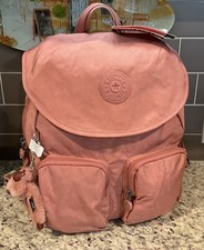 Mochila para mujer KIPLING Fiona Kl9014 Kind Rose con Mono-Orson precio de venta sugerido por el fabricante $114 nueva con etiquetas