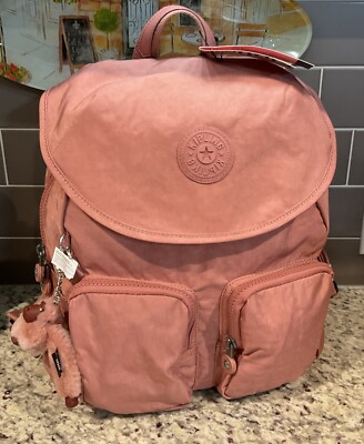 KIPLING Women's Fiona Backpack Kl9014 Kind Rose w/Monkey-Orson MSRP $114 NWT