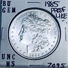 1885 BU GEM MORGAN SILVER DOLLAR UNC MS+++ U.S. MINT RARE COIN 7095