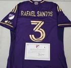 Orlando City SC RAFAEL SANTOS Signed Match Game Used Soccer Jersey 2024 Season P