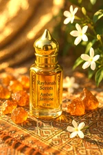 Amber Jasmine Perfume Oil Alcohol Free Arabian Attar Stick Long Lasting 12ml