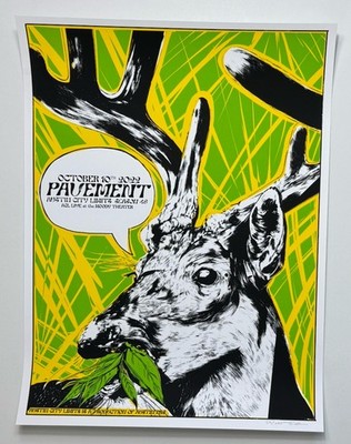 Pavement Poster Austin TX Moody ACL 2022 Official # d Silkscreen Show Ed X/200