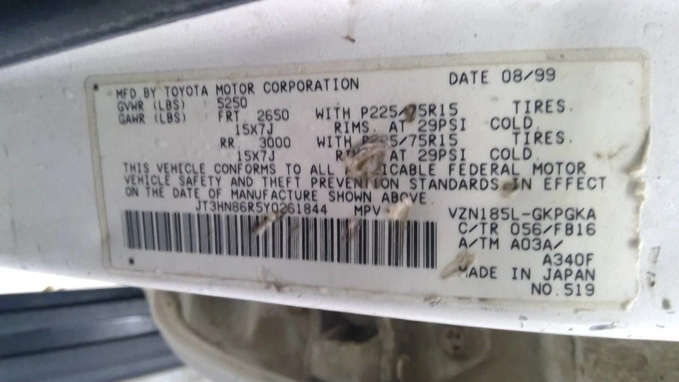 Alternador 6 cilindros 5VZFE motor compatible con 00-04 TACOMA 1717364 Foto 4 de 4