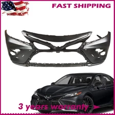 Front Bumper Cover Fascia Fits For 2021-2023 Toyota Camry SE XSE