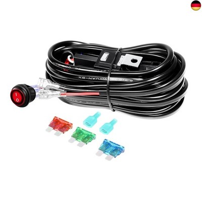 RIGIDON Wiring Harness Cable Set Relay Adapter for Car Headlight Work Light