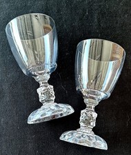 Set of 2 Fostoria "American Lady" Water Goblets / 6 1/8” Tall / Clear