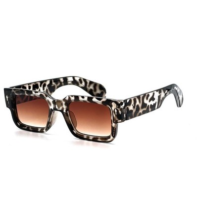 Bold Leopard-Print Oversized Square Sunglasses - Brown Lenses Brown MissPap Leopard Oversized Sunglasses | Boohoo main image 3