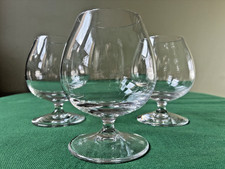 Lot de 3 verres à Cognac en cristal Villeroy et Boch signés - H: 11 cm