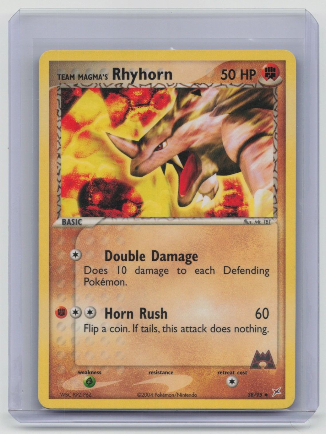 Team Magma's Rhyhorn - Uncommon Team Magma vs Team Aqua 38/95 NM