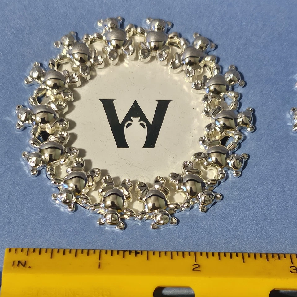 Vintage WEDGWOOD Mini Teddy Frame Set Of 3 Frames - Image 3 of 4