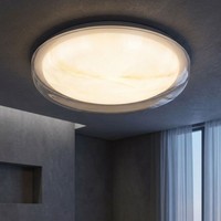 Deckenlampe Wohnzimmerleuchte Deckenleuchte Led Cct Marmoroptik Weiß D 38,5 Cm