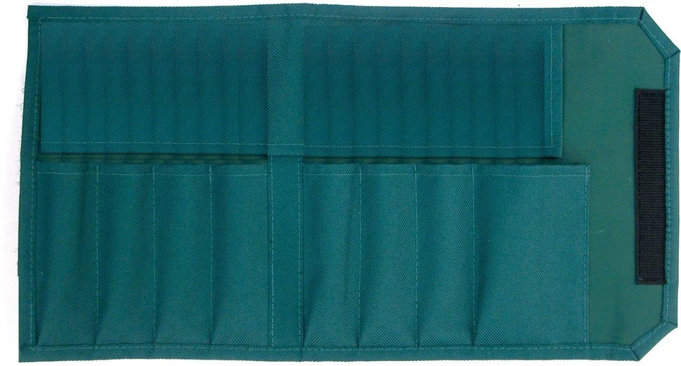 Wiha Green Canvas Tool Pouch, 8 Slots for Tools (91118)