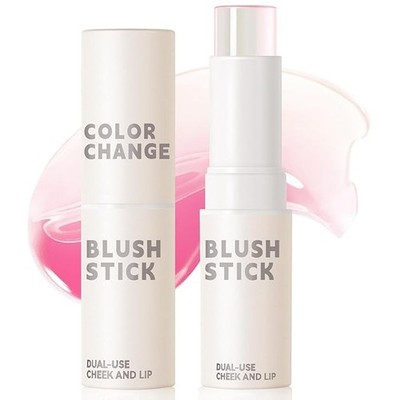 NewBang Color Changing Blush Stick for Cheeks PH Temperature Changing Pink Cream