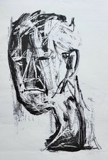 Otto Dix „Selbstporträt (mit dunklem Gesicht, nach links)“ 1966, sig./dat. u.l.