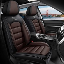 2 Waterproof Leather Seat Covers For Integra 2023-2026 Blackcoffee Front Only
