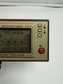 RARE VINTAGE SOVIET  MERRY COOK USSR  CHEF CATCH ELEKTRONIKA GAME & WATCH