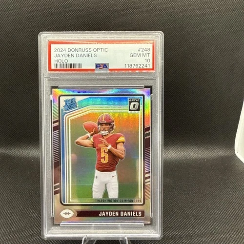2024 Panini Donruss Optic - Rated Rookie Jayden Daniels #248 Holo Prizm PSA 10