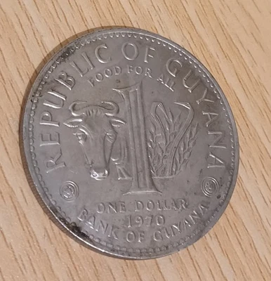Guyana 1 Dollar Coin 1970 - Image 1 of 2