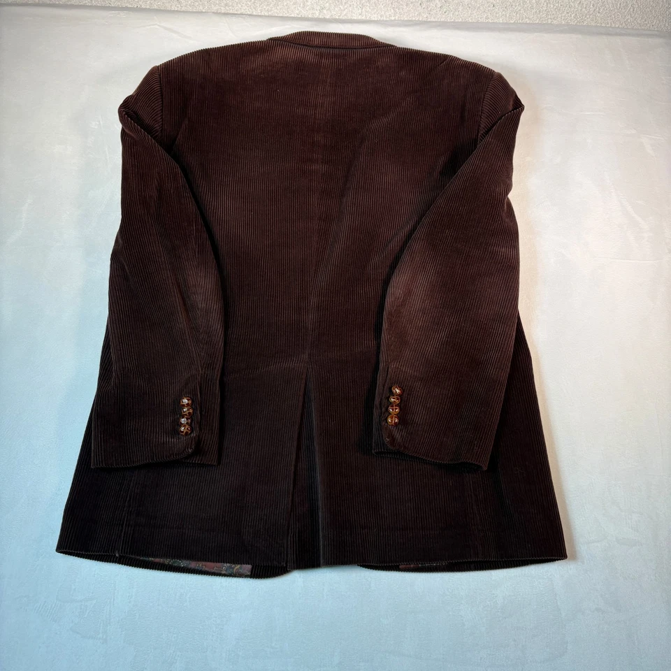 Blazer Lauren Ralph Lauren 42R Pana Marrón Chocolate Abrigo Deportivo Traje Chaqueta Foto 3 de 4