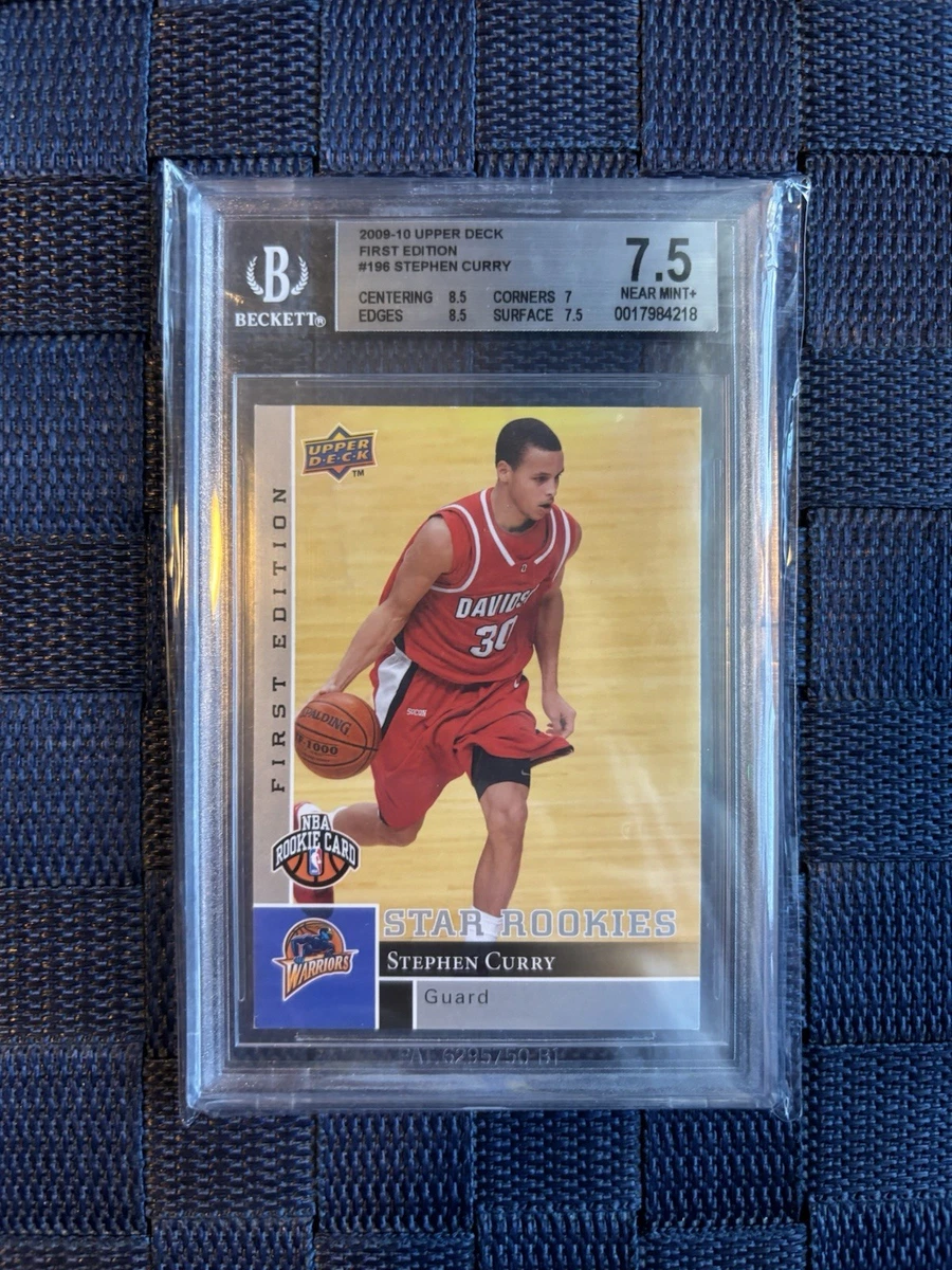 Upper Deck Stephen Curry 9 Grade Basketball Sports Trading Cards