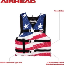 Vest Preserver Type Adult Life Jacket, Uscg Approved Sportstuff  Type 3 Float