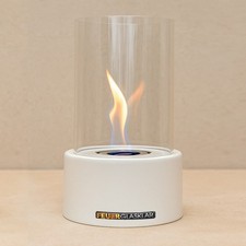 Tischfeuer / Tischkamin für Sicherheitsbrennstoff SAFE LIQUID - Farbe: weiß