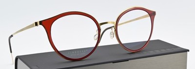LINDBERG Brille 9728 48-21 T408 135 Col PGT Strip Titanium Rund Leicht Flexibel